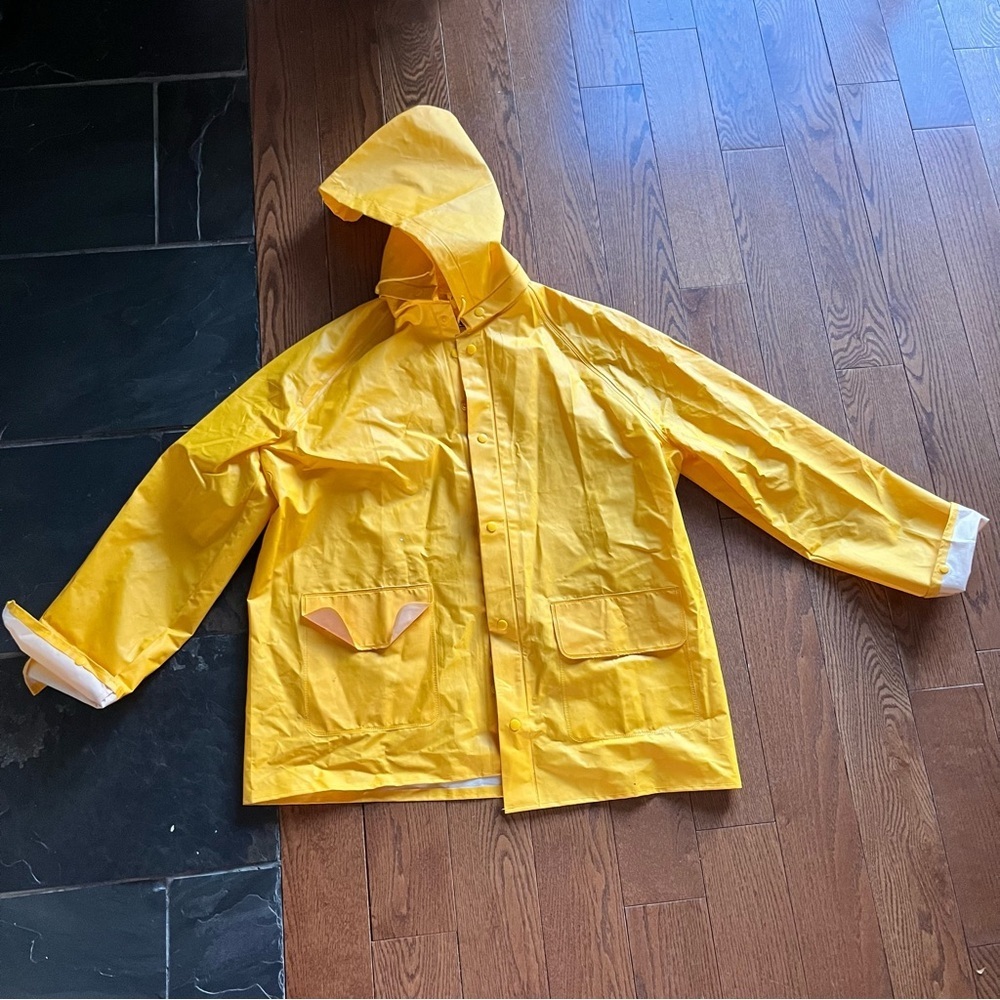 Arkon PVC Outdoors Fishing Rain Jacket Hooded Yellow Suit Waterproof Ove… - Picture 9 of 14